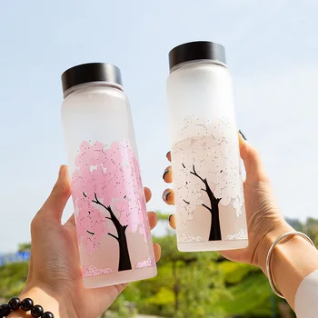 Fresh Sakura Pattern Magic Color Change Glass Water Bottle with Storage Bag High-capacity Portable Bottle for Girl SH377
Fresh Sakura Pattern Magic Color Change Glass Water Bottle with Storage Bag High-capacity Portable Bottle for Girl SH377