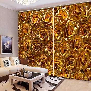 3D Printing Curtains High Quality Lifelike Beautiful Golden Flowers Curtains Bedroom Living Room Curtains CL-065
3D Printing Curtains High Quality Lifelike Beautiful Golden Flowers Curtains Bedroom Living Room Curtains CL-065