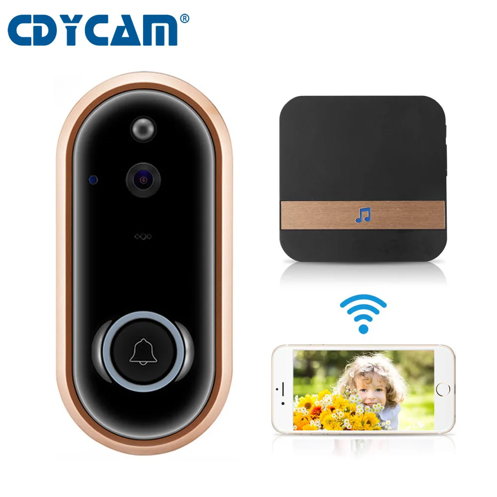 CDYCAM New 1080P Smart Video Doorbell Wireless Home Security Camera Batteries 2-Way Talk Night Vision PIR Detection Door Camera
CDYCAM New 1080P Smart Video Doorbell Wireless Home Security Camera Batteries 2-Way Talk Night Vision PIR Detection Door Camera