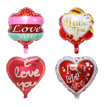 50pcs 18inch I Love You foil balloons lovely flower heart mylar balloon wedding Happy Valentine's day helium Air Globos Supplies
50pcs 18inch I Love You foil balloons lovely flower heart mylar balloon wedding Happy Valentine's day helium Air Globos Supplies