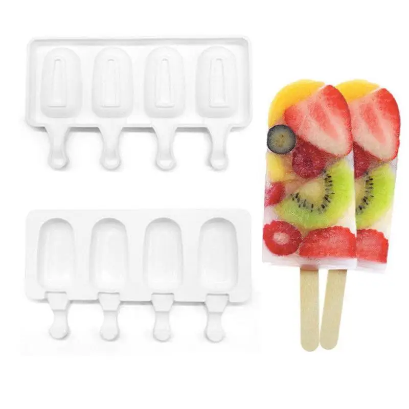 4 Slots Silicone Popsicle Ice Cream Cube Mold Maker Sandwich Making Tools For Juice Popsicle Pop Lolly Tray Ice Cream Tools
4 Slots Silicone Popsicle Ice Cream Cube Mold Maker Sandwich Making Tools For Juice Popsicle Pop Lolly Tray Ice Cream Tools