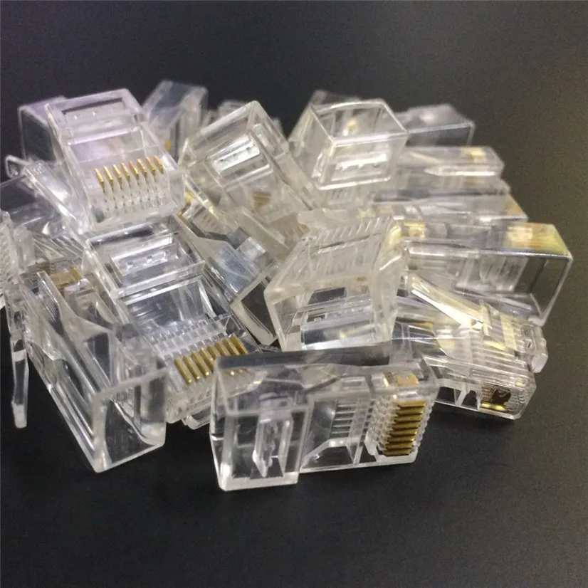 Factory price High Quality 10PCS Cat5 Cat5e Network Connector rj45 Metal Cable Modular Plug Terminals Terminals Drop Shipping
Factory price High Quality 10PCS Cat5 Cat5e Network Connector rj45 Metal Cable Modular Plug Terminals Terminals Drop Shipping