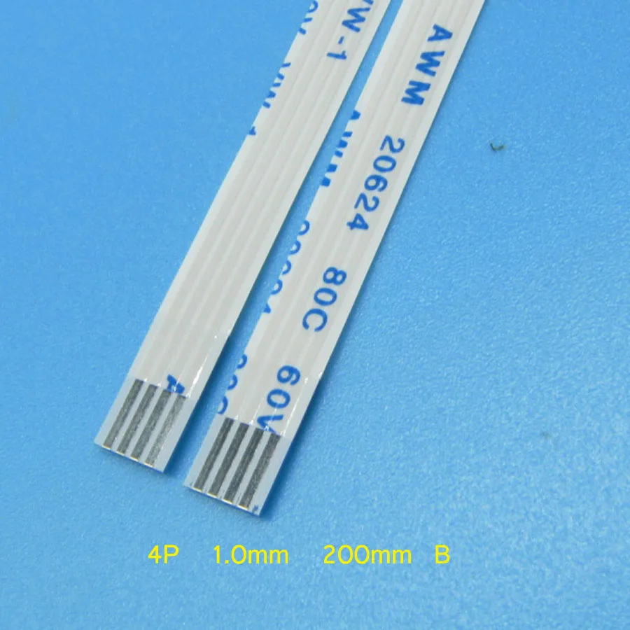 5pcs FFC Cable 200mm Length Width 5mm reverse 4Pins 4P 1mm Pitch FFC Ribbon Flat Cable Reverse Direction AWM 20624 80c 60v vw-1
5pcs FFC Cable 200mm Length Width 5mm reverse 4Pins 4P 1mm Pitch FFC Ribbon Flat Cable Reverse Direction AWM 20624 80c 60v vw-1