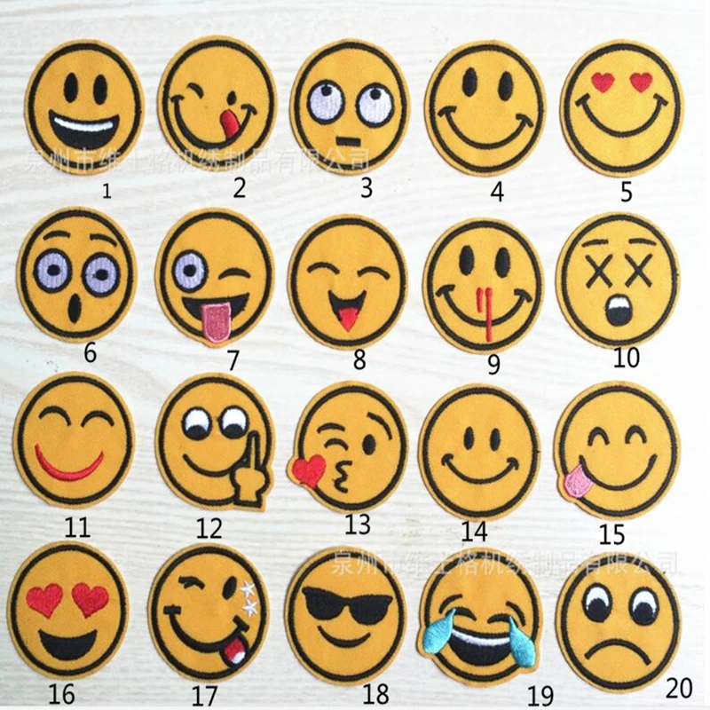 1PCS 4.9cm round face cloth stickers, fashion smiley embroidery cloth paste repair subsidies jeans subsidies clothes bags
1PCS 4.9cm round face cloth stickers, fashion smiley embroidery cloth paste repair subsidies jeans subsidies clothes bags