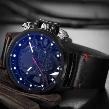 Men's Watches Punk 3D Hollow Skull Sport Watch Quartz MUNITI Mens Watches Top Brand Luxury Waterproof Relogio Sports Skull Watch
Men's Watches Punk 3D Hollow Skull Sport Watch Quartz MUNITI Mens Watches Top Brand Luxury Waterproof Relogio Sports Skull Watch