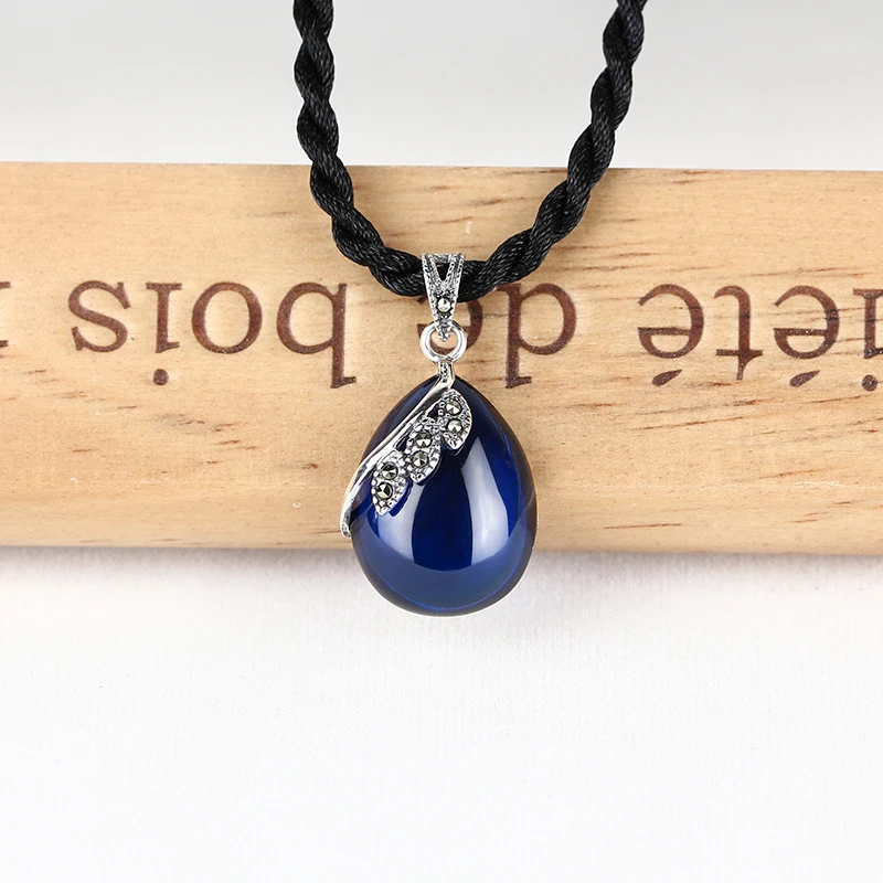 Authentic 925 Sterling Silver Drop Water Elegant Chalcedony Natural Pendants Necklace for Women Party Wedding 2018 Fine Jewelry
Authentic 925 Sterling Silver Drop Water Elegant Chalcedony Natural Pendants Necklace for Women Party Wedding 2018 Fine Jewelry