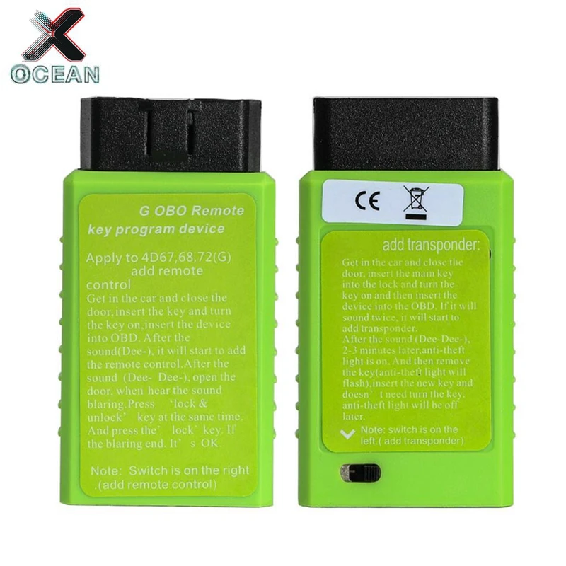 Vehicle OBD Key Programming For Toyota G and H Chip Remote Key Programmer With Switch Add Transponder Via OBD2 Free Shipping
Vehicle OBD Key Programming For Toyota G and H Chip Remote Key Programmer With Switch Add Transponder Via OBD2 Free Shipping