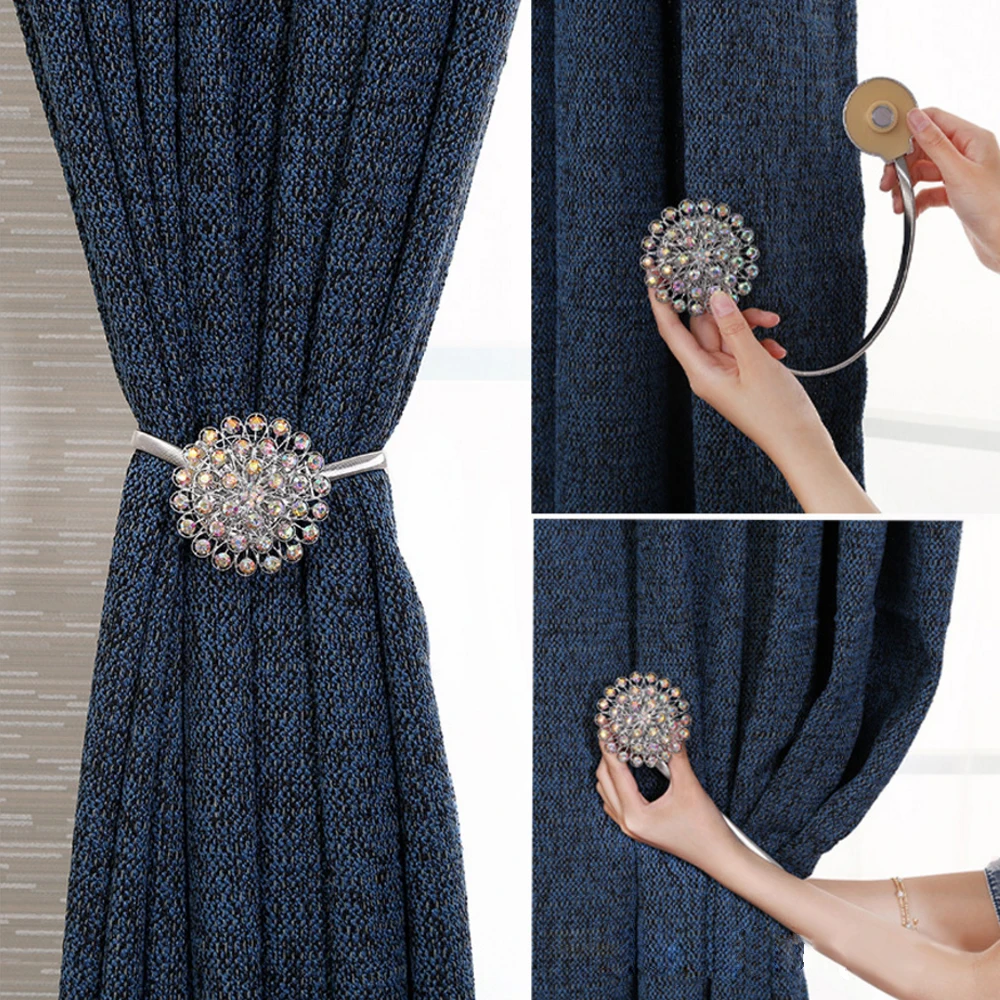 Crystal Curtain Straps Rhinestones Magnet Tieback Magnetic Curtains Buckle Free Windows Wall Hook Fashion Curtain Tieback Hooks
Crystal Curtain Straps Rhinestones Magnet Tieback Magnetic Curtains Buckle Free Windows Wall Hook Fashion Curtain Tieback Hooks