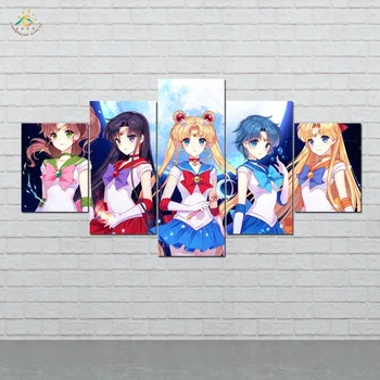 Sailor Moon Anime Wall Art HD Prints Canvas Art Painting Modular Picture And Poster Canvas Painting Decoration Home 5 PIECES
Sailor Moon Anime Wall Art HD Prints Canvas Art Painting Modular Picture And Poster Canvas Painting Decoration Home 5 PIECES