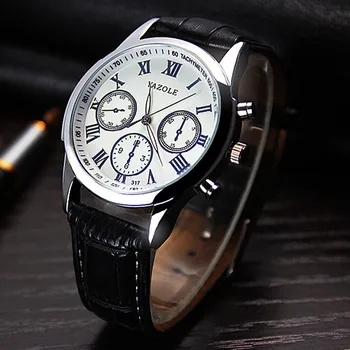 YAZOLE Top Brand Blue Glass Wrist Watch Men Luxury Fashion Leather Quartz Watch Male Clock Saat Erkek Kol Saati
YAZOLE Top Brand Blue Glass Wrist Watch Men Luxury Fashion Leather Quartz Watch Male Clock Saat Erkek Kol Saati