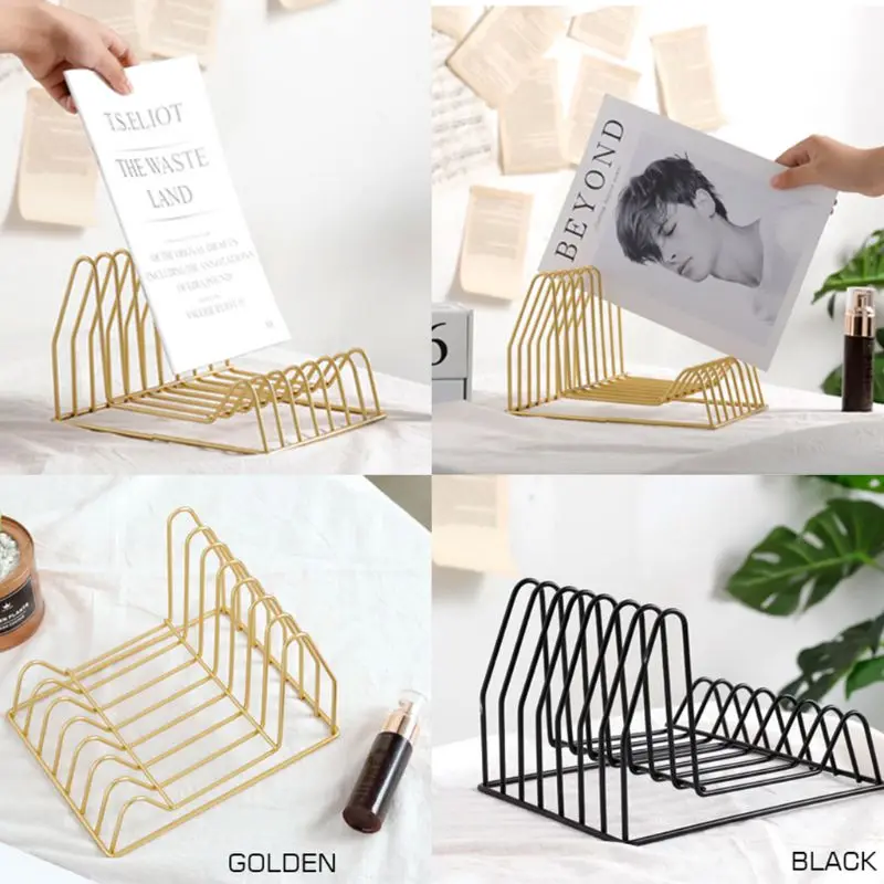 Multi-functional Iron Desktop Book Storage Rack Triangular Bookshelf Organizing Shelf Bookcase with Gold Black color
Multi-functional Iron Desktop Book Storage Rack Triangular Bookshelf Organizing Shelf Bookcase with Gold Black color