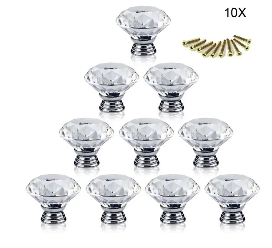 wholesale 30&40mm Diamond Crystal Glass Alloy Door Drawer Cabinet Wardrobe Cupboard Door Pull Handle Knobs
wholesale 30&40mm Diamond Crystal Glass Alloy Door Drawer Cabinet Wardrobe Cupboard Door Pull Handle Knobs