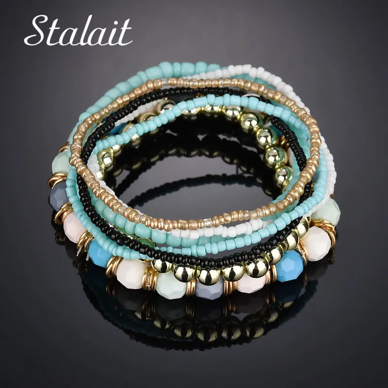 Bohemia Multilayer Bead Bracelet Ethnic Resin Stone Charm Bracelets For Women Jewelry Gifts 2018
Bohemia Multilayer Bead Bracelet Ethnic Resin Stone Charm Bracelets For Women Jewelry Gifts 2018