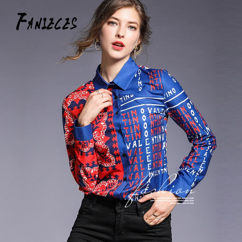 New Luxury 2019 Autumn Summer Women Floral Print Runway Shirt High Quality Brand Elegant Long Sleeve Turn Down Collar Blouses
New Luxury 2019 Autumn Summer Women Floral Print Runway Shirt High Quality Brand Elegant Long Sleeve Turn Down Collar Blouses
