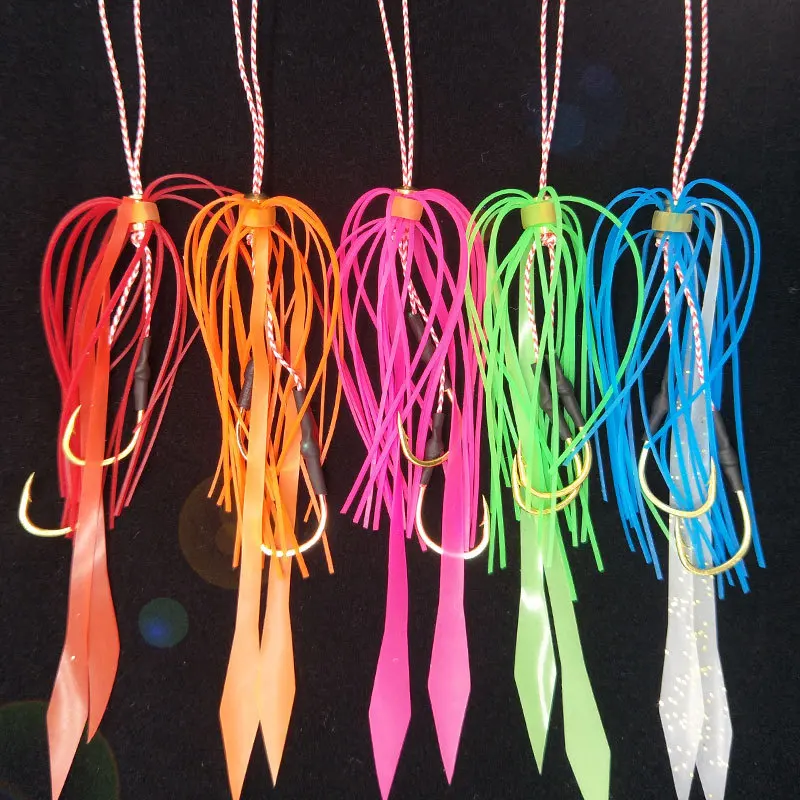 13# 50pcs Silicone Skirt Assist hook jigging hook sea fishing hook Jig head fishing hook super strong
13# 50pcs Silicone Skirt Assist hook jigging hook sea fishing hook Jig head fishing hook super strong