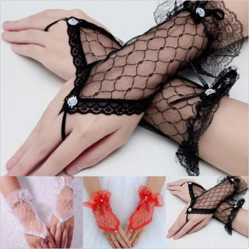 Bridal Short Gloves Lace Fingerless Wedding Wrist Evening Party Bow Wedding Decoration Halloween Decoration 27
Bridal Short Gloves Lace Fingerless Wedding Wrist Evening Party Bow Wedding Decoration Halloween Decoration 27