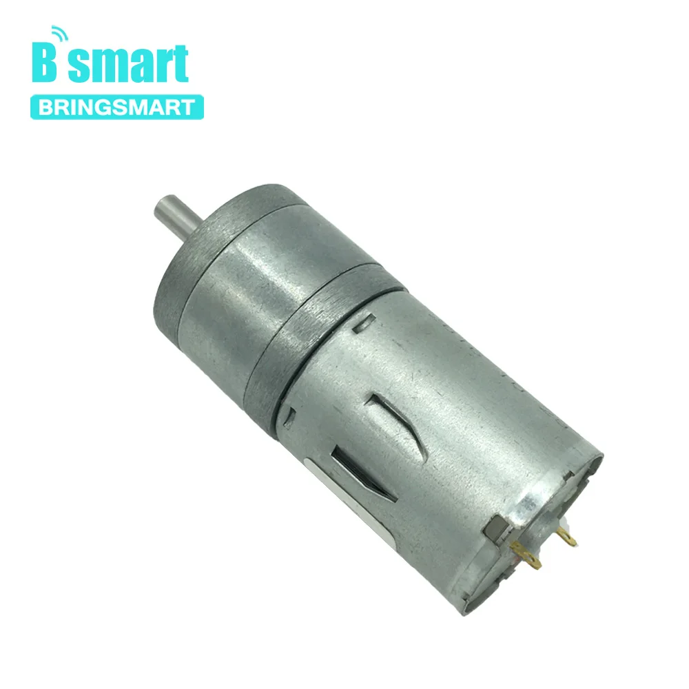 Bringsmart DC Gear Motor 6-24V With Reversible Gearbox 7.5-1931RPM Electric Motor For Smart Car Mini Tools JGA25-370
Bringsmart DC Gear Motor 6-24V With Reversible Gearbox 7.5-1931RPM Electric Motor For Smart Car Mini Tools JGA25-370