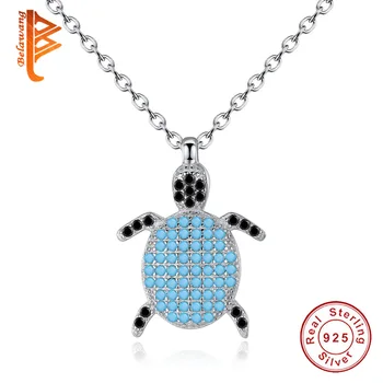 New Women Sea turtle Necklace Blue Cubic Zirconia Crystal Necklaces & Pendants Fashion 925 Sterling Silver Animal Jewelry
New Women Sea turtle Necklace Blue Cubic Zirconia Crystal Necklaces & Pendants Fashion 925 Sterling Silver Animal Jewelry