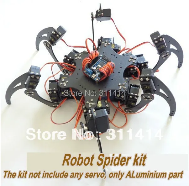 1set 18DOF Aluminium Hexapod Spider Six 3DOF Legs Robot Frame Kit With Ball Bearing For Arduino
1set 18DOF Aluminium Hexapod Spider Six 3DOF Legs Robot Frame Kit With Ball Bearing For Arduino