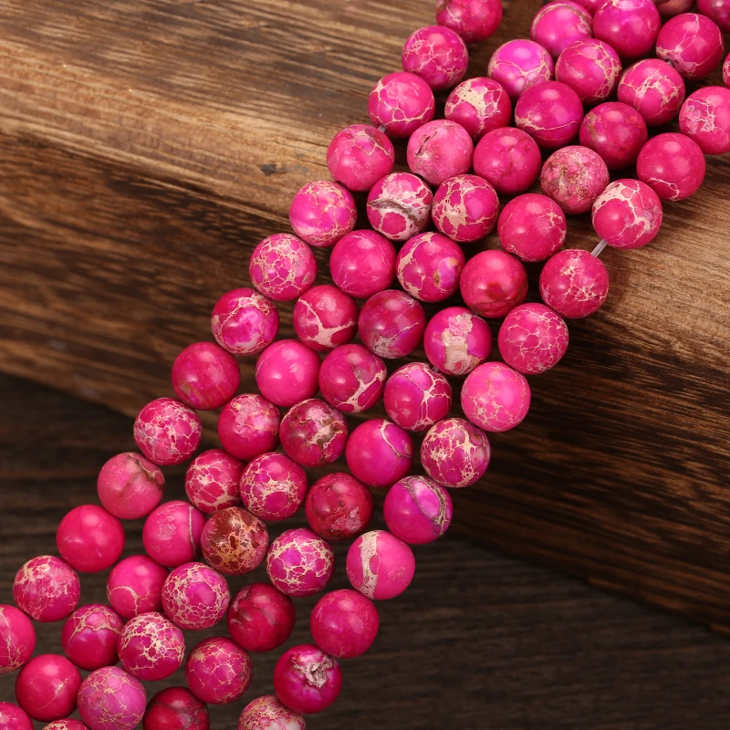 Natural Stone Beads Rose red Sediment Round Loose Beads For Jewelry Making 15.5" Pick Size 4 6 8 10 12mm Wholesale
Natural Stone Beads Rose red Sediment Round Loose Beads For Jewelry Making 15.5" Pick Size 4 6 8 10 12mm Wholesale