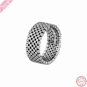 925 Sterling Silver Wide Band Heraldic Check Statement Rings for Women Jewelry Wrapped with Glittering Cubic Zirconia FLR181
925 Sterling Silver Wide Band Heraldic Check Statement Rings for Women Jewelry Wrapped with Glittering Cubic Zirconia FLR181