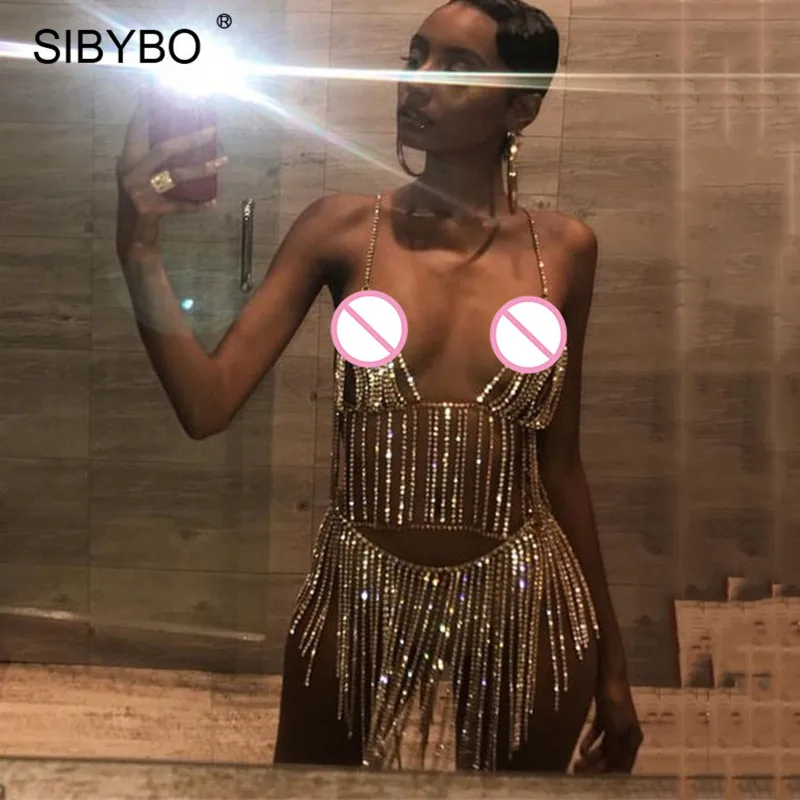 JULISSA MO Sexy Shining Handmade Rhinestone Dress Body Clothing Chain Aluminum Alloy Accessories Chest Chain Beach Party Dress
JULISSA MO Sexy Shining Handmade Rhinestone Dress Body Clothing Chain Aluminum Alloy Accessories Chest Chain Beach Party Dress