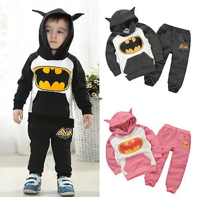 Baby Kids Boys Girls Clothes Children Cartoon Batman Costume Boy's Girl's Hoodie Top Sweatshirt Suit 2 Pcs Outfits Set Clothing
Baby Kids Boys Girls Clothes Children Cartoon Batman Costume Boy's Girl's Hoodie Top Sweatshirt Suit 2 Pcs Outfits Set Clothing