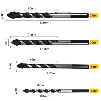 Multifunctional Glass Drill Bit Twist Spade Drill Triangle Bits For Concrete Marble Ceramic Tile Opener 6mm/8mm/10mm/12mm
Multifunctional Glass Drill Bit Twist Spade Drill Triangle Bits For Concrete Marble Ceramic Tile Opener 6mm/8mm/10mm/12mm