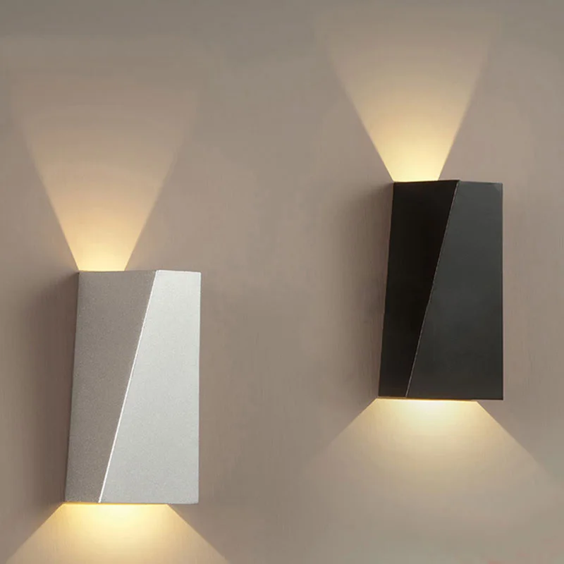 Современный светодиодный настенный светильник геометрические бра с двумя