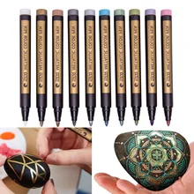 10 Assorted Colored Metallic Permanent Paint Markers Pens Fine Point For Rock Glass Metal Wood Glass DIY Photo Album Drarwing
10 Assorted Colored Metallic Permanent Paint Markers Pens Fine Point For Rock Glass Metal Wood Glass DIY Photo Album Drarwing