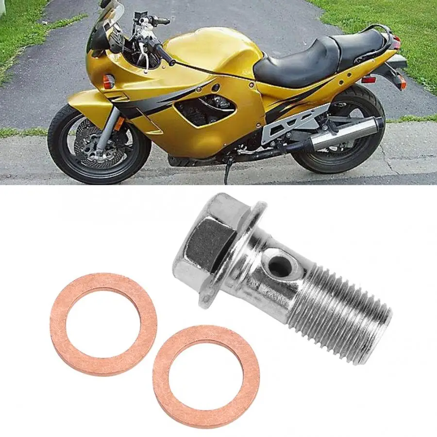 10mm M10x1.00 Motorcycle Screw Hose Bolt for Brake pump Fit for Suzuki Honda Kawasaki Yamaha Motorcycle Brake Hollow Screw
10mm M10x1.00 Motorcycle Screw Hose Bolt for Brake pump Fit for Suzuki Honda Kawasaki Yamaha Motorcycle Brake Hollow Screw