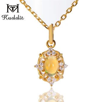 Kuololit Natural Opal Oval Cut Gemstone Necklaces For Women 925 Sterling Silver Yellow Color Pendants Wedding Gifts Fine jewelry
Kuololit Natural Opal Oval Cut Gemstone Necklaces For Women 925 Sterling Silver Yellow Color Pendants Wedding Gifts Fine jewelry