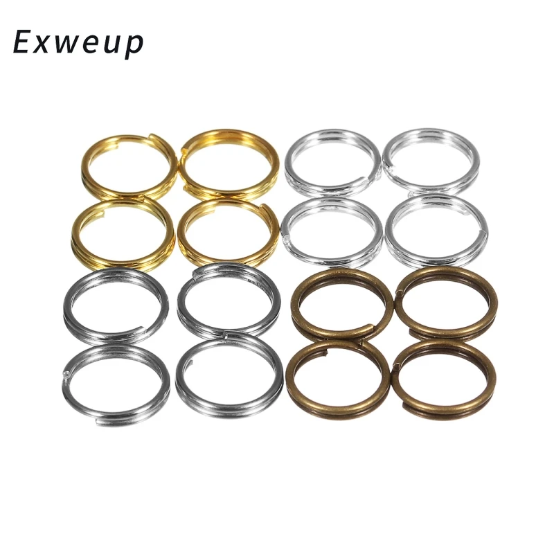 Exweup 200pcs/lot 4/5/6/8/10mm Gold Color Jump Rings & Split Ring for DIY Jewelry Finding Craft Accessory
Exweup 200pcs/lot 4/5/6/8/10mm Gold Color Jump Rings & Split Ring for DIY Jewelry Finding Craft Accessory