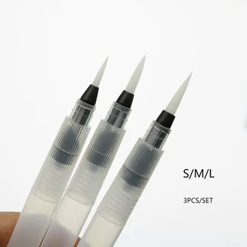 3pcs/Lot Refillable Pilot Water Brush Ink Pen for Water Color Calligraphy Drawing Painting Illustration Pen Office Stationery
3pcs/Lot Refillable Pilot Water Brush Ink Pen for Water Color Calligraphy Drawing Painting Illustration Pen Office Stationery