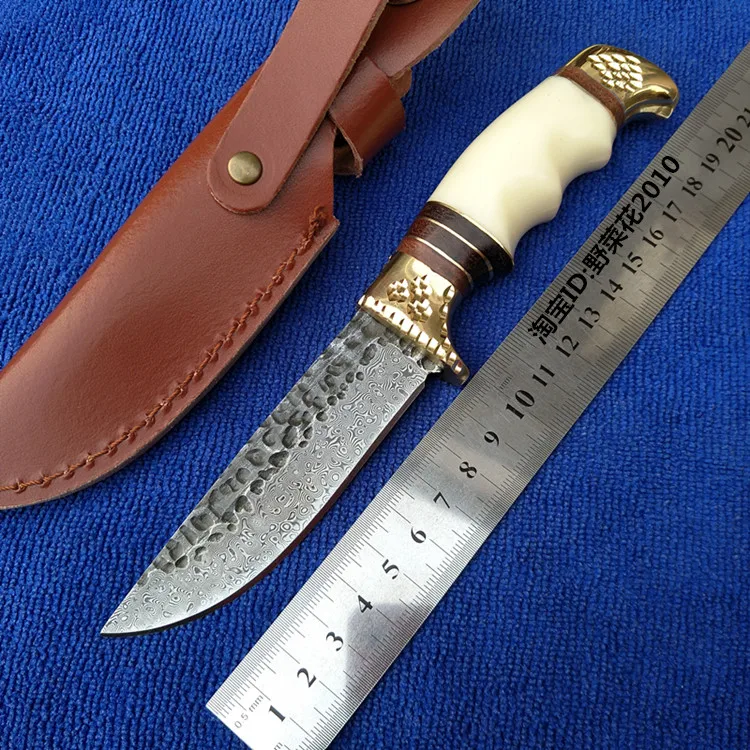Floral steel stripe steel hunting knife resin handle warrior outdoor sharp tools Camping high hardness Collection knife
Floral steel stripe steel hunting knife resin handle warrior outdoor sharp tools Camping high hardness Collection knife