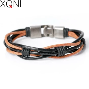 XQNI Brand High Quality Novelty DIY Weave Friendship Female Charm Bracelets Sporty Bandage Women Leather Bracelet
XQNI Brand High Quality Novelty DIY Weave Friendship Female Charm Bracelets Sporty Bandage Women Leather Bracelet