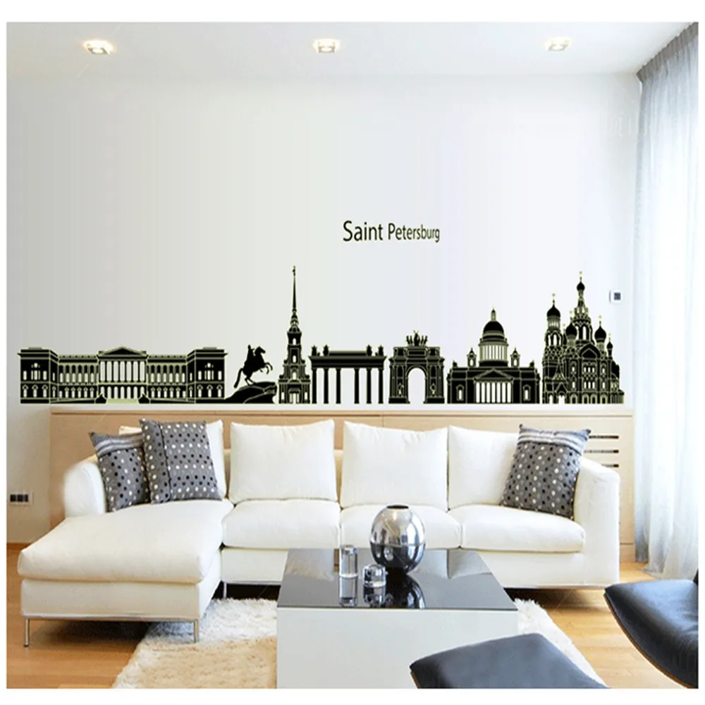 Saint Petersburg Luminous Wall Sticker Triumphal Arch Decal Kid Room Vintage Home Decor adesivo de parede para quarto
Saint Petersburg Luminous Wall Sticker Triumphal Arch Decal Kid Room Vintage Home Decor adesivo de parede para quarto