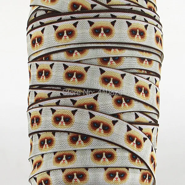 Q&N ribbon wholesale/OEM 5/8inch 150402007 cute cat printed folded over elastic FOE 50yds/roll free shipping
Q&N ribbon wholesale/OEM 5/8inch 150402007 cute cat printed folded over elastic FOE 50yds/roll free shipping