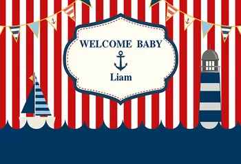 Vinyl cloth Welcome Baby shower blue sea sailboat photography backdrops for newborn party photo studio portrait backgrounds
Vinyl cloth Welcome Baby shower blue sea sailboat photography backdrops for newborn party photo studio portrait backgrounds
