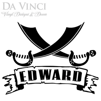 Personalized Custom Name Pirate Cross Swords Vinyl Sticker Wall Decal Decoration
Personalized Custom Name Pirate Cross Swords Vinyl Sticker Wall Decal Decoration