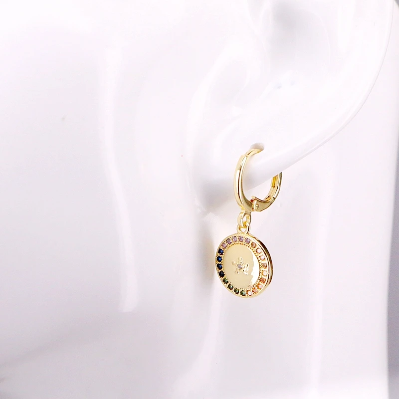 3Pairs, Rainbow Colorful CZ Paved Round Hanging Dangle Earring Drop Charming Crystal Zirconia Fashion Gold Jewelry
3Pairs, Rainbow Colorful CZ Paved Round Hanging Dangle Earring Drop Charming Crystal Zirconia Fashion Gold Jewelry