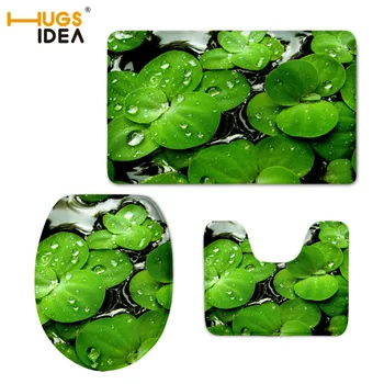 HUGSIDEA Creative 3D Green Leaves Printed Bathroom Non-slip Velvet Floor Carpet Area Rugs for Toilet WC 3PS/Set Soft Mat Pads
HUGSIDEA Creative 3D Green Leaves Printed Bathroom Non-slip Velvet Floor Carpet Area Rugs for Toilet WC 3PS/Set Soft Mat Pads