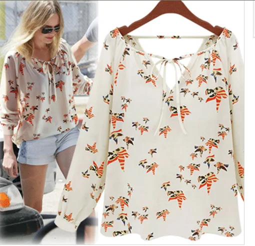 Brand Casual Blouse Shirt Chiffon Quality&Cheap China Clothes Women Floral Tropical Summer Tops Shirt Roupas Blusas Femininas
Brand Casual Blouse Shirt Chiffon Quality&Cheap China Clothes Women Floral Tropical Summer Tops Shirt Roupas Blusas Femininas