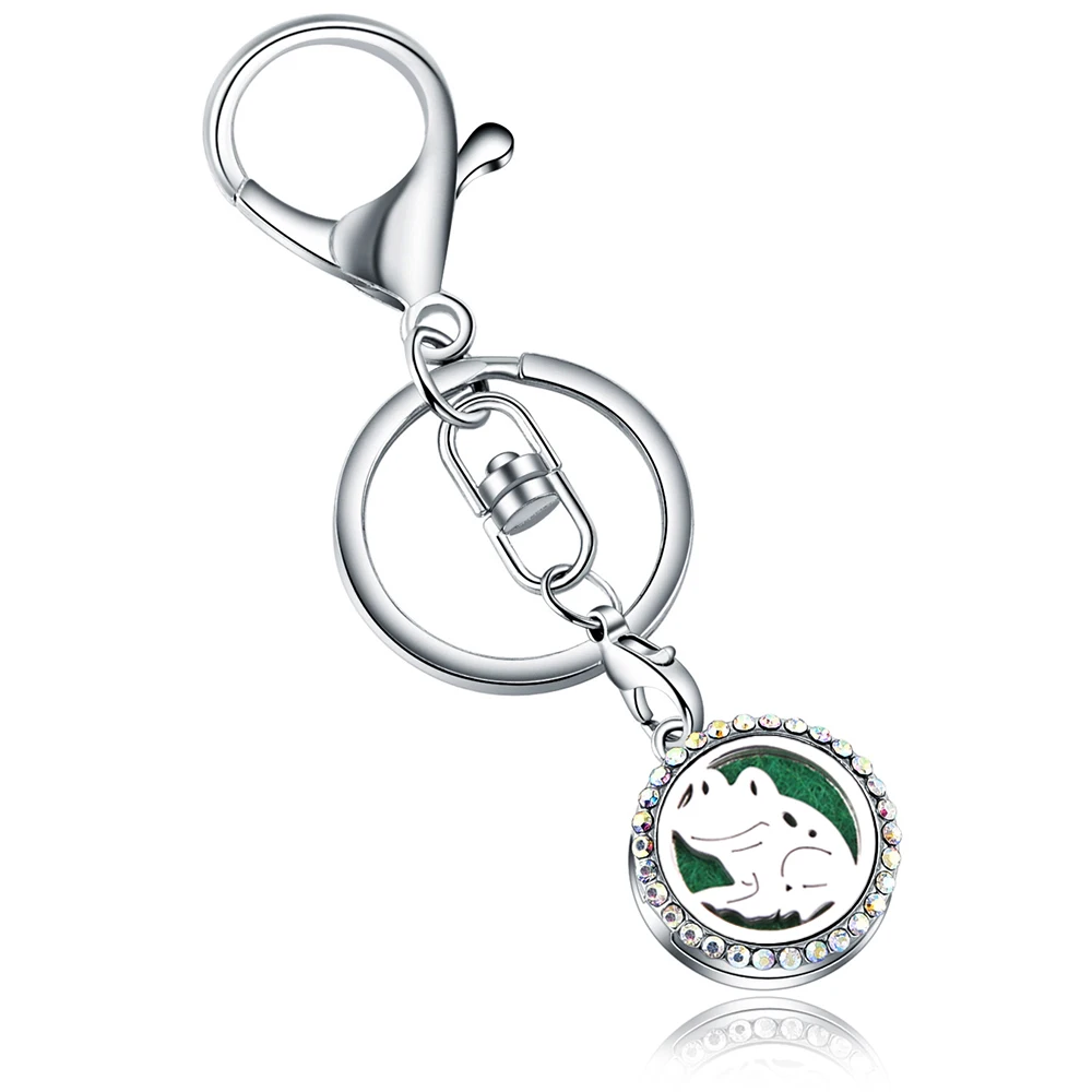 AB Frog pattern Full Rhinestone Perfume KeyChain Stainless Steel Essential Oil Diffuser Perfume Aromatherapy Locket Key Chain
AB Frog pattern Full Rhinestone Perfume KeyChain Stainless Steel Essential Oil Diffuser Perfume Aromatherapy Locket Key Chain