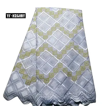 YF HZGJMY White/Gold African Fabric Swiss Lace Nigeria 5 Yards Embroidery Cotton Wedding Lace Fabric for Man/Women JA298
YF HZGJMY White/Gold African Fabric Swiss Lace Nigeria 5 Yards Embroidery Cotton Wedding Lace Fabric for Man/Women JA298