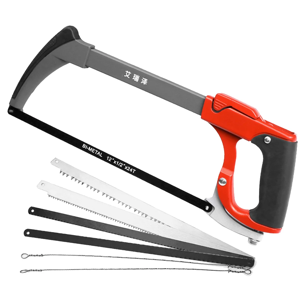 AIRAJ hacksaw frame adjustable tension saw, one-key replacement of the 7 reciprocating saw blade hacksaw set
AIRAJ hacksaw frame adjustable tension saw, one-key replacement of the 7 reciprocating saw blade hacksaw set