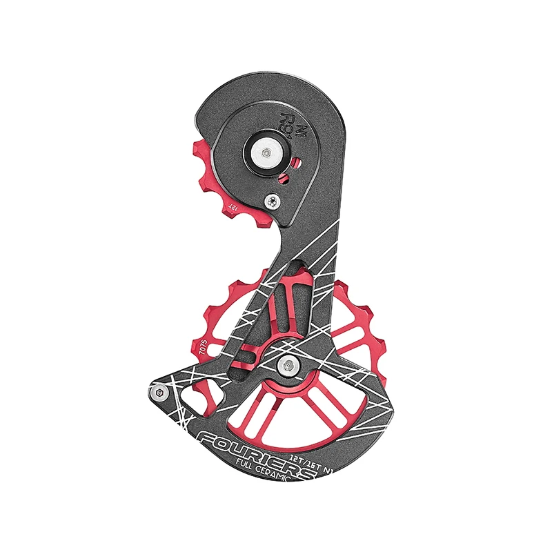 FOURIERS Oversize derailleur cage with 12T upper and 16T lower pulley for SHIMANO R9100/R9150/R8000 Ceramic Bearing
FOURIERS Oversize derailleur cage with 12T upper and 16T lower pulley for SHIMANO R9100/R9150/R8000 Ceramic Bearing