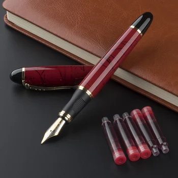 New Arrival Jinhao Luxury High Quality Metal Black Ink Fountain Pen 0.5 mm Nib Pens School & Office Supplies Gift
New Arrival Jinhao Luxury High Quality Metal Black Ink Fountain Pen 0.5 mm Nib Pens School & Office Supplies Gift