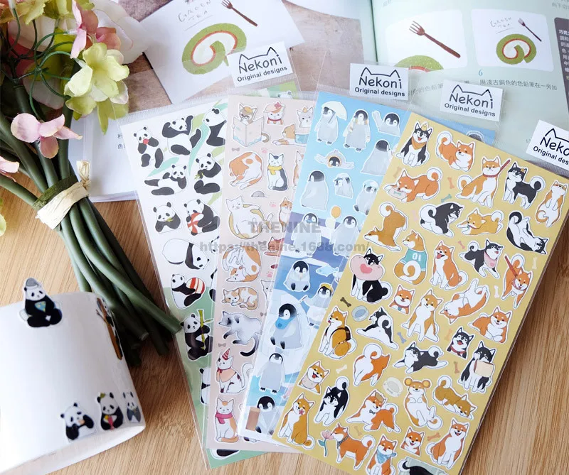 1pc Hot sale New Japanese Kawaii Shiba/cat/penguin/panda/dog Decorative Stickers Scrapbooking Label DIY Diary Stickers Escolar
1pc Hot sale New Japanese Kawaii Shiba/cat/penguin/panda/dog Decorative Stickers Scrapbooking Label DIY Diary Stickers Escolar