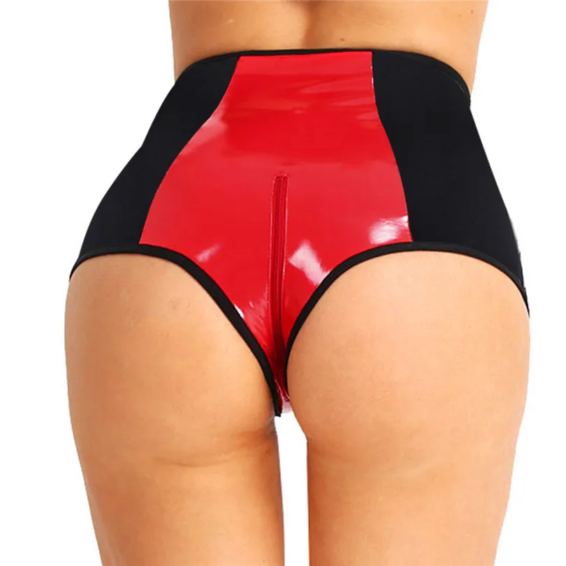 Hot Women Sexy Wetlook Faux Leather Shorts Skinny High Waist Zipper Crotch Short Pants Women Clubwear for Dancing Raves Costumes
Hot Women Sexy Wetlook Faux Leather Shorts Skinny High Waist Zipper Crotch Short Pants Women Clubwear for Dancing Raves Costumes